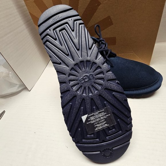 New Mens Ocean Blue Gray UGG  Neumel Classic Boots Shoes Lace Up 3236 13 USA 46 - Picture 5 of 11